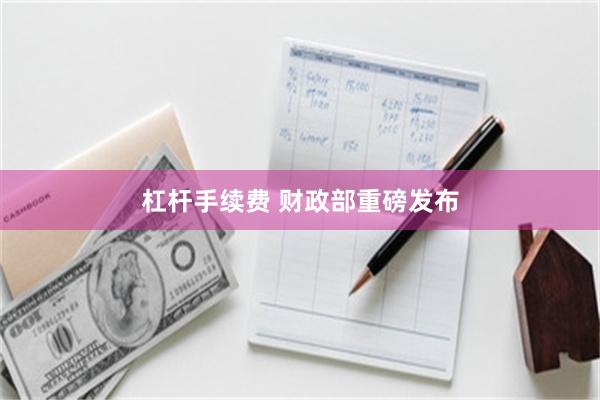 杠杆手续费 财政部重磅发布