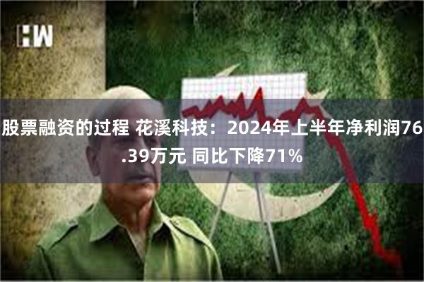 股票融资的过程 花溪科技：2024年上半年净利润76.39万元 同比下降71%