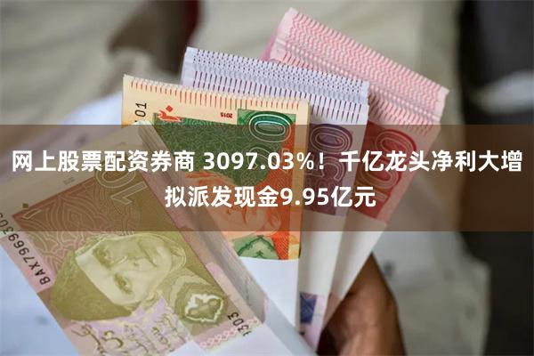 网上股票配资券商 3097.03%！千亿龙头净利大增 拟派发现金9.95亿元