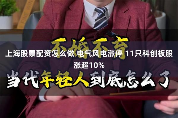 上海股票配资怎么做 电气风电涨停 11只科创板股涨超10%